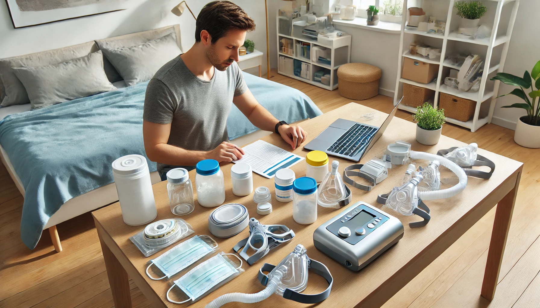 CPAP supplies arranged for ordering